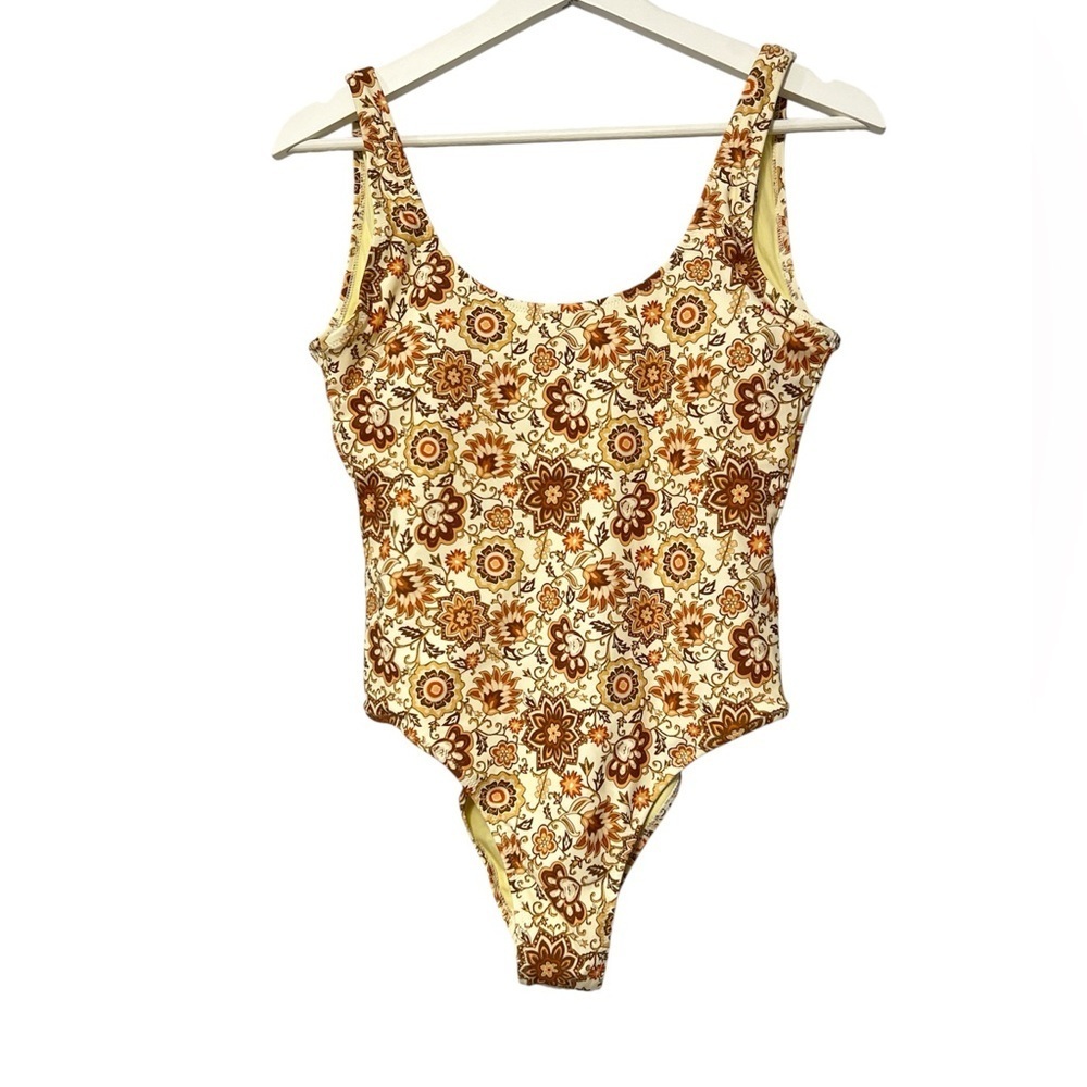🆕 RHYTHM Scoop Neck Floral Low Back One-Piece Swimsuit